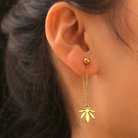 Leaf Chain Earrings